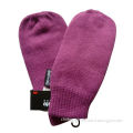 Winter knitted gloves in fashion jacquard weave design, 100% acrylic, warm and comfortable